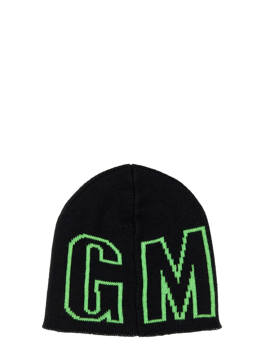 MSGM Men's Logo Beanie Hat