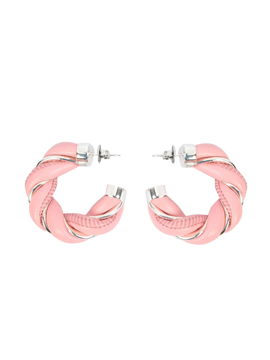 BOTTEGA VENETA Braided Hoop Earrings