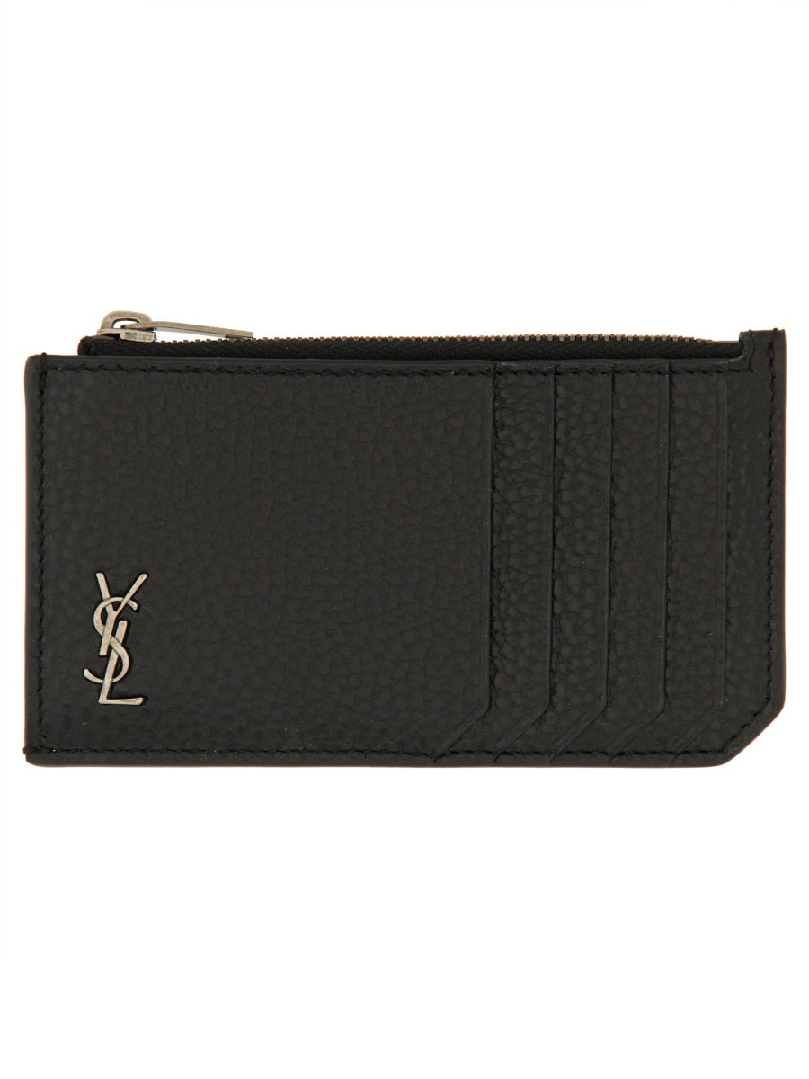 SAINT LAURENT Mini Fragments Card Holder