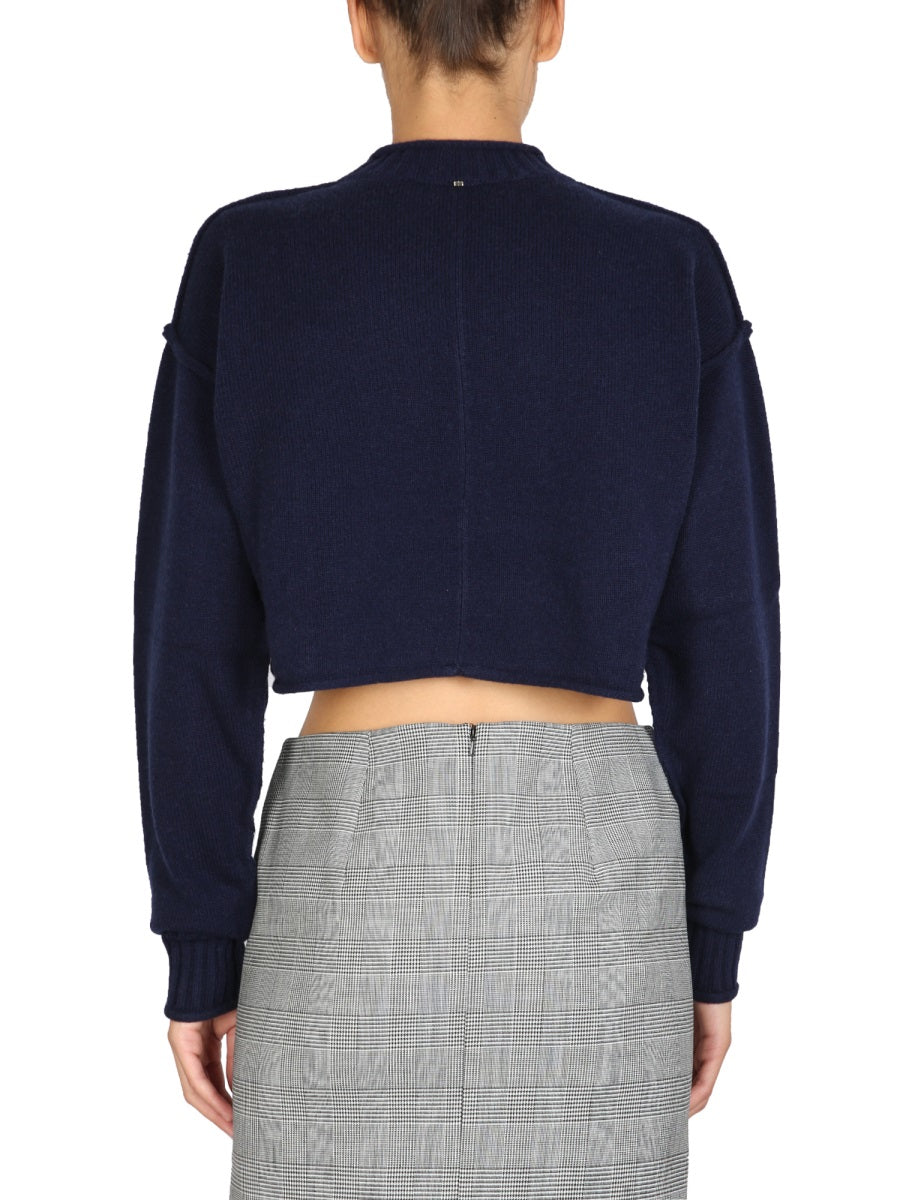 MAX MARA Luxurious Wool and Cashmere Crew Neck Sweater