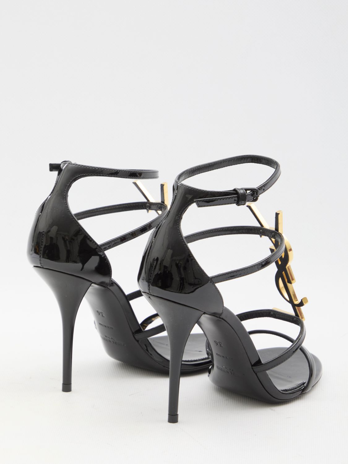 SAINT LAURENT Leather Cassandra Sandals for Women