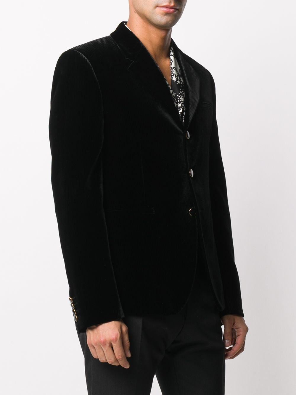 SAINT LAURENT Mini Velvet Short Jacket