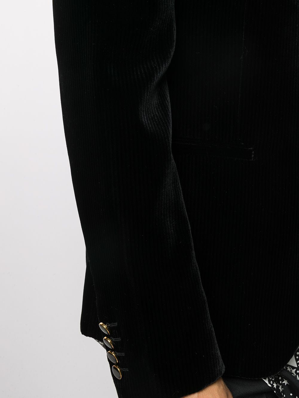 SAINT LAURENT Mini Velvet Short Jacket