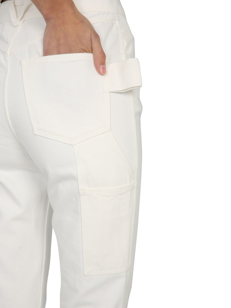 BOTTEGA VENETA Flare Jeans with Oval Button Closure for Women