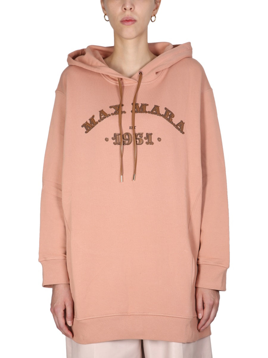 MAX MARA Women's Hooded Sweatshirt with Front Logo