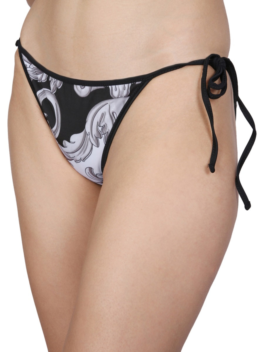 VERSACE Double Face Print Mini Bikini Bottom