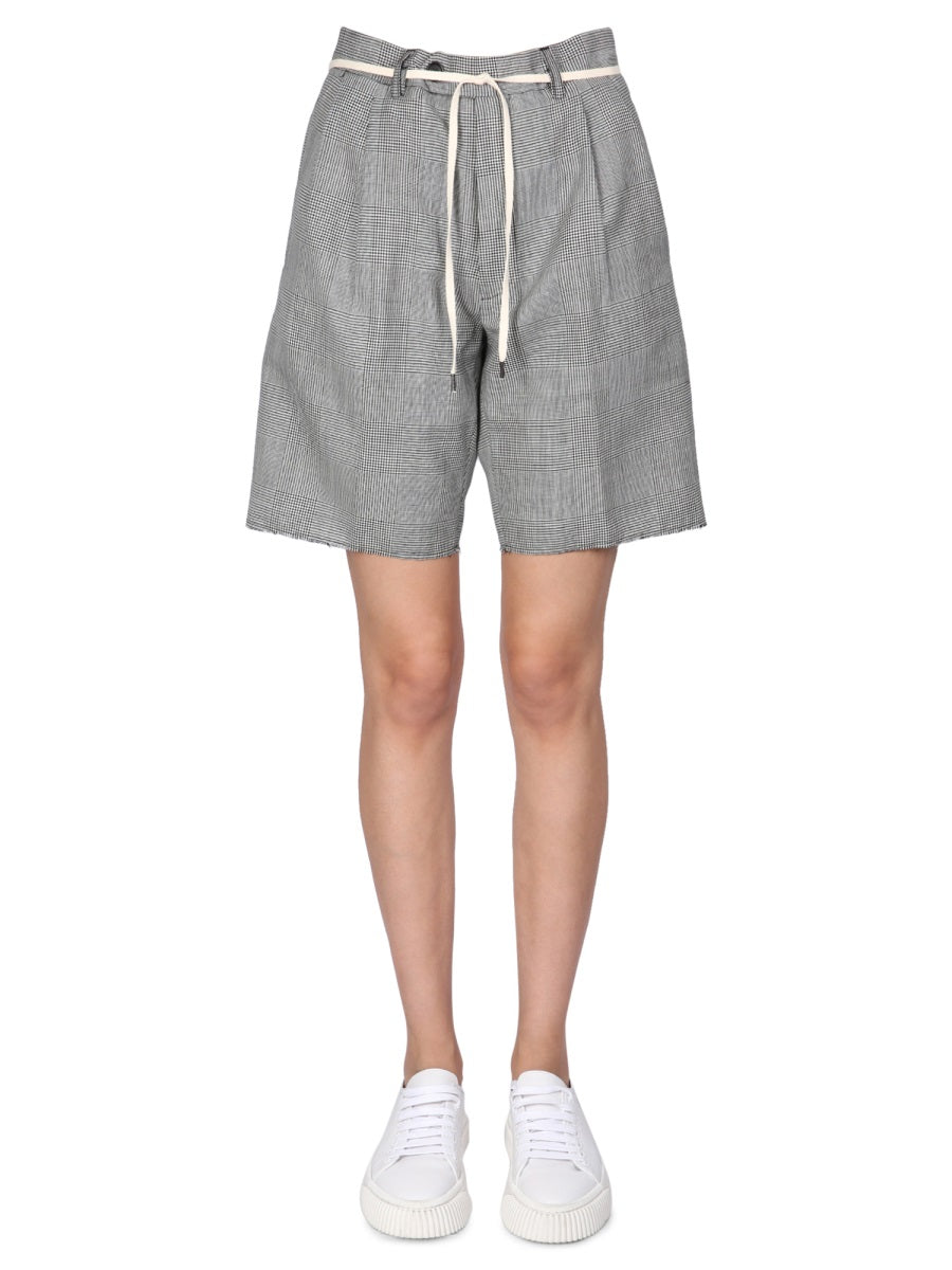 ASPESI Stretch Flannel Bermuda Shorts for Women