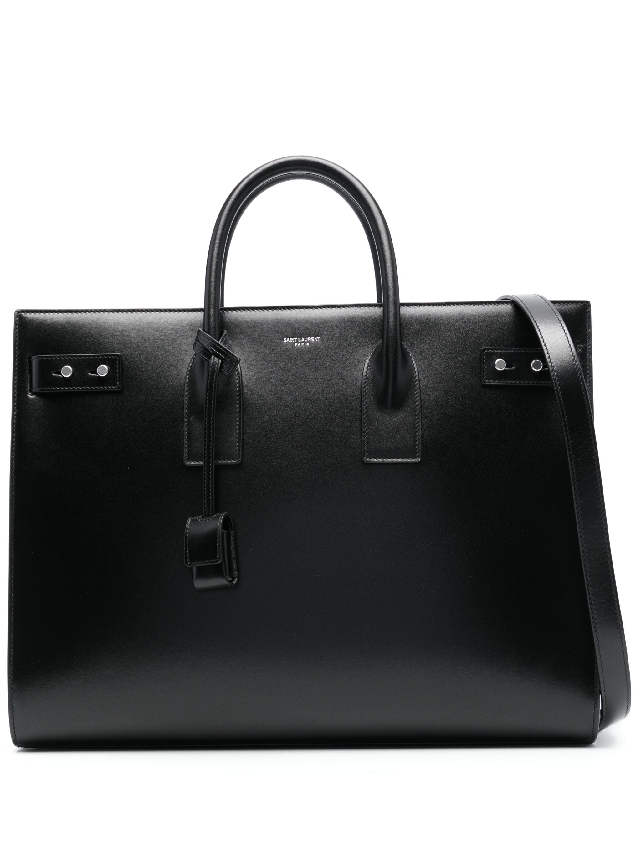 SAINT LAURENT Men's Calfskin Leather Handbag - SS25 Collection