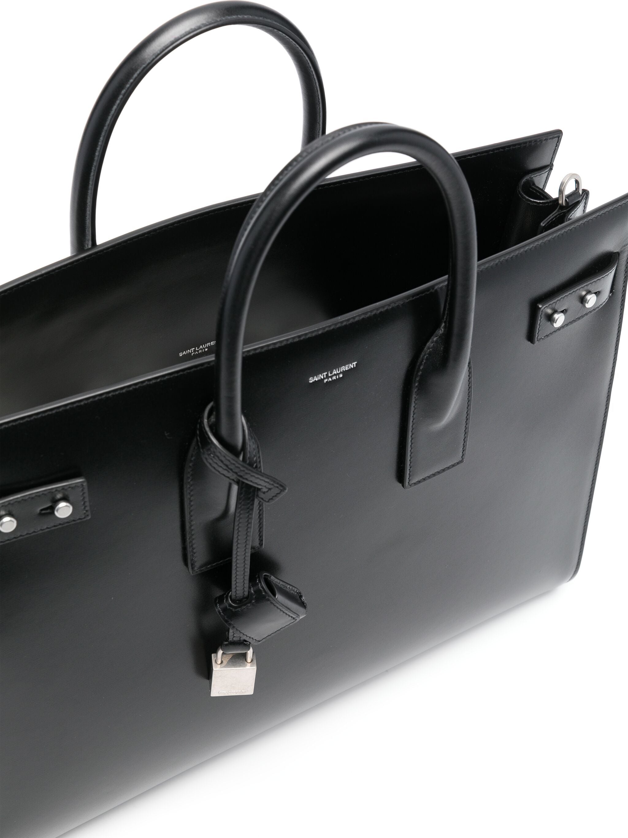 SAINT LAURENT Men's Calfskin Leather Handbag - SS25 Collection