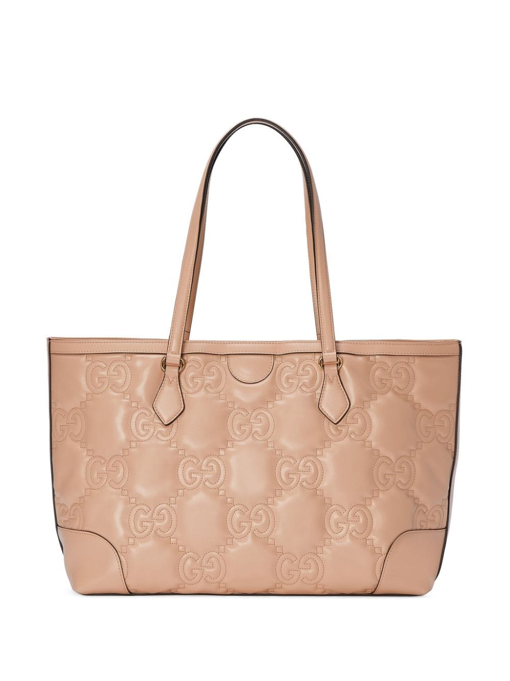 GUCCI Leather Embossed Tote Handbag