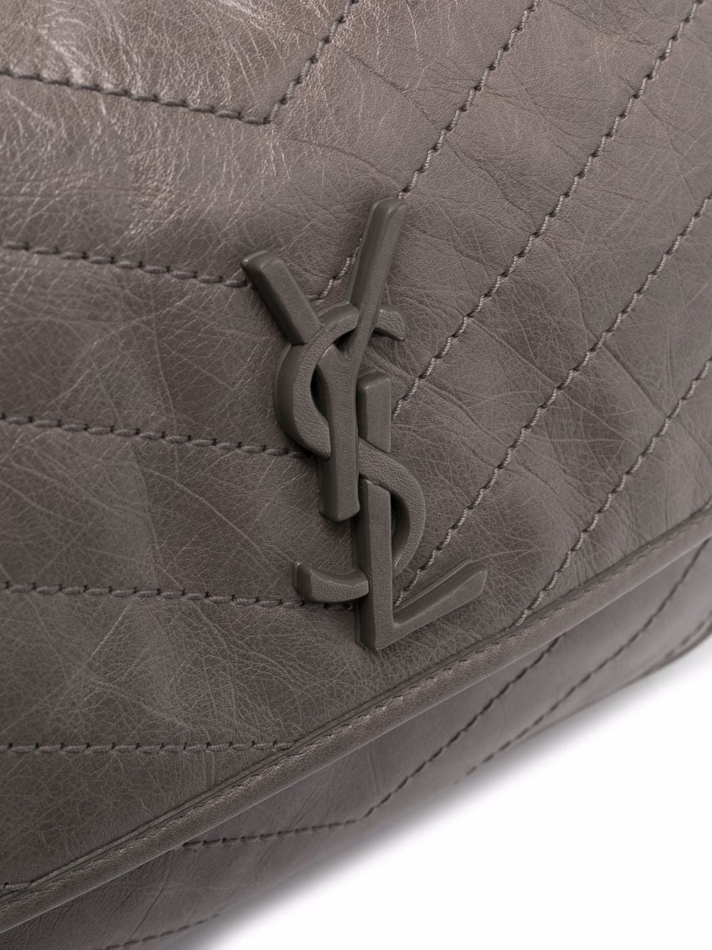 SAINT LAURENT Mini Leather Tote Bag