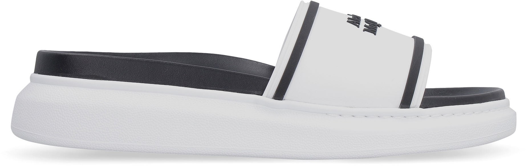 ALEXANDER MCQUEEN Logo Detail Rubber Slide Sandals