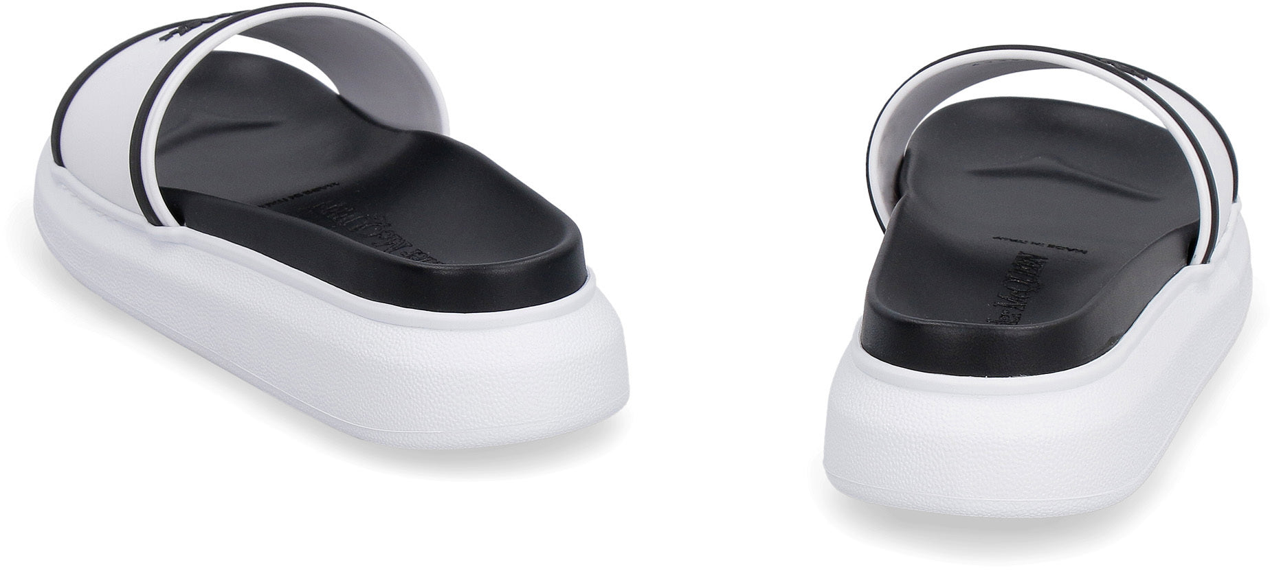 ALEXANDER MCQUEEN Logo Detail Rubber Slide Sandals