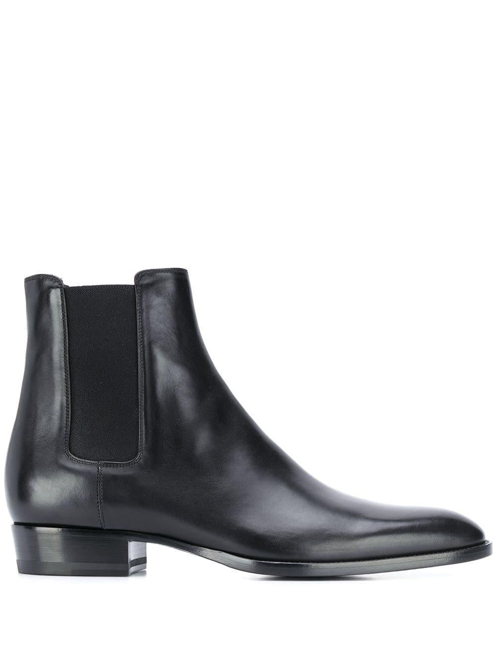 SAINT LAURENT Men's Chelsea Wyatt Booties