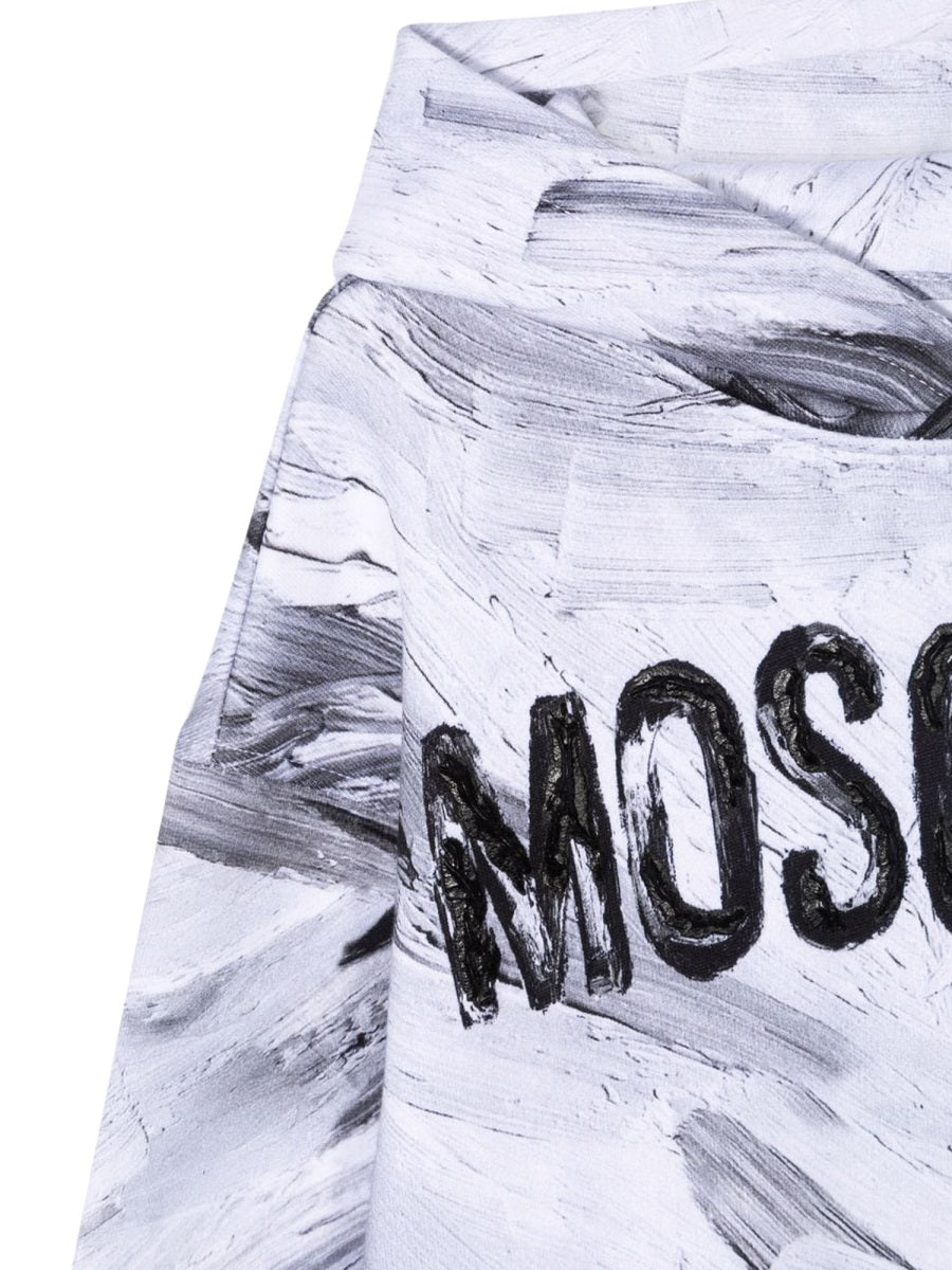 MOSCHINO Unisex Mini Cotton Hooded Sweatshirt