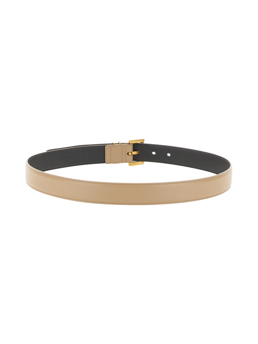SAINT LAURENT Monogram Belt - 3 cm Width