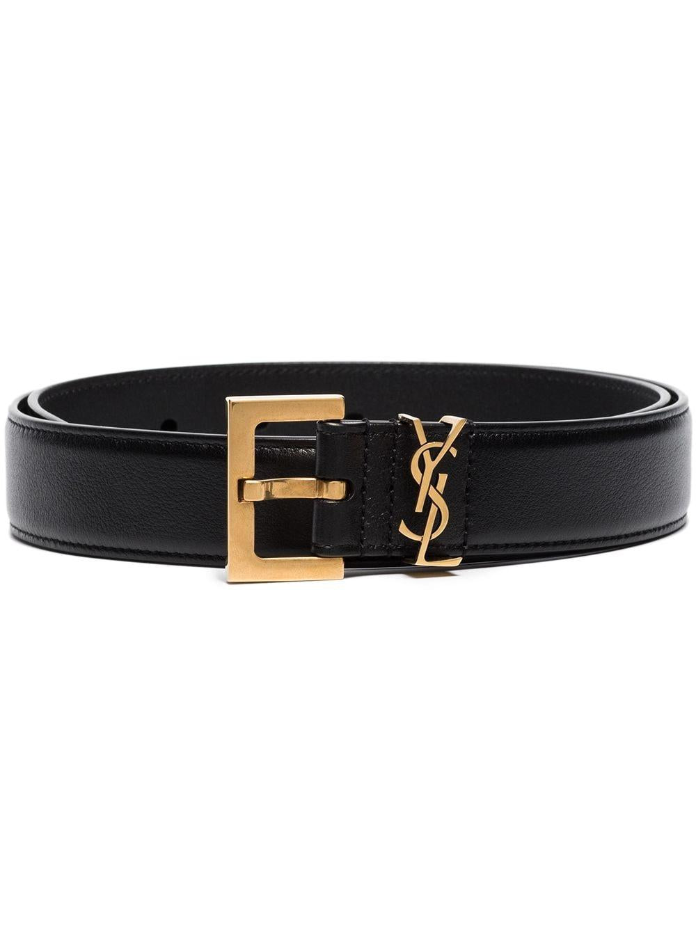 SAINT LAURENT Monogram Belt 3 cm