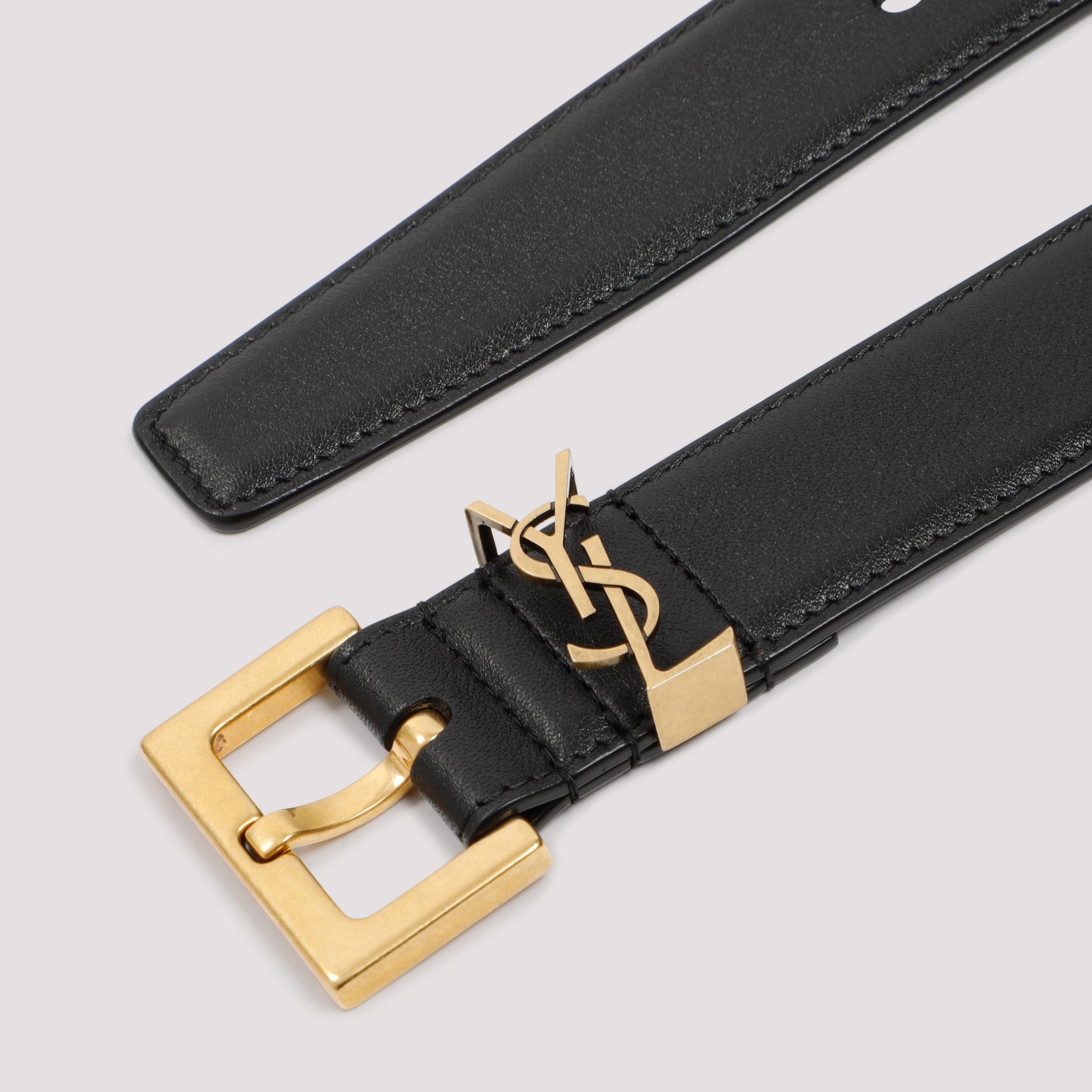 SAINT LAURENT Monogram Belt 3 cm