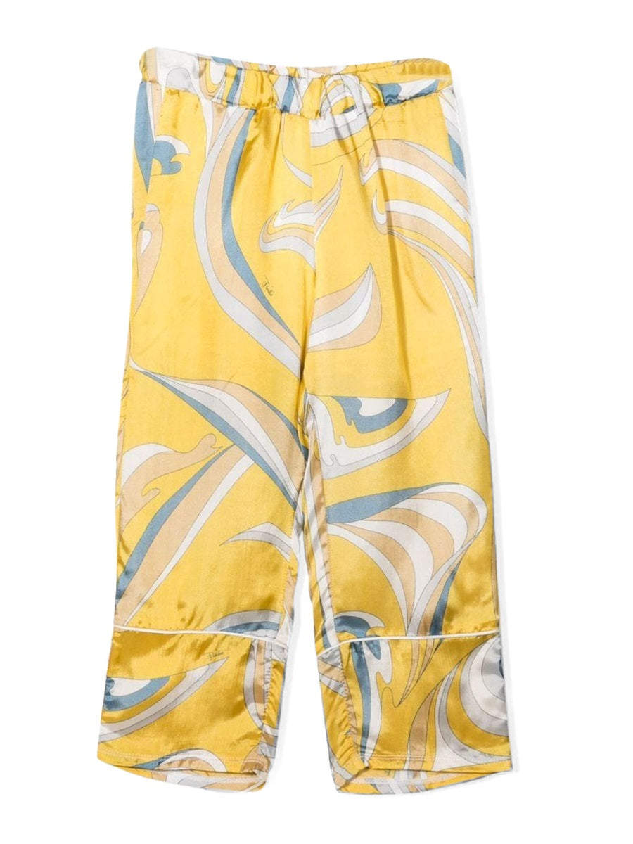 EMILIO PUCCI Stylish Girls' Trousers - Mini Fashion Statement