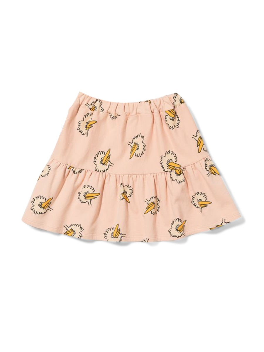 BOBO CHOSES Mini Birdie All Over Fleece Skirt