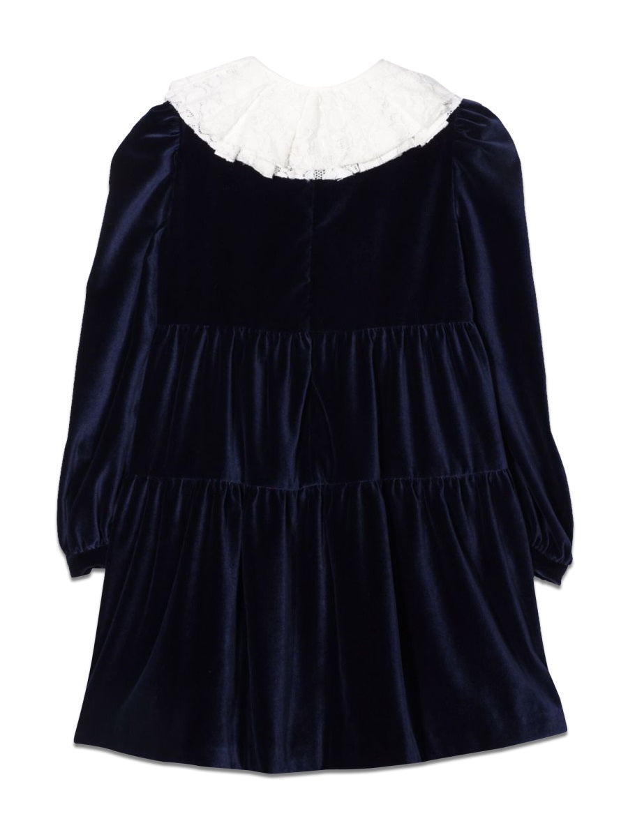 IL GUFO Long Sleeve Mini Dress for Girls