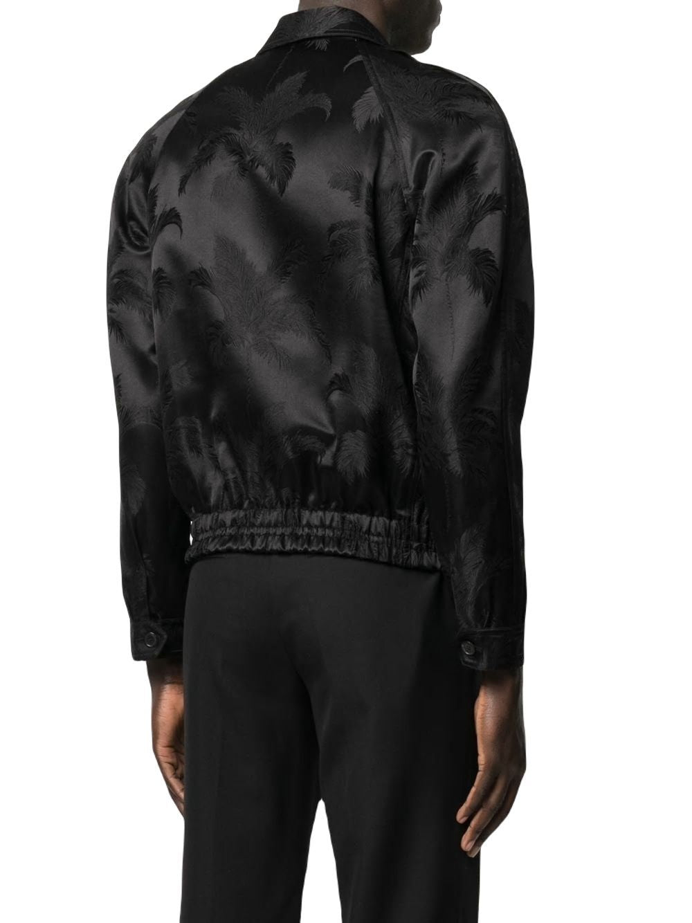 SAINT LAURENT Men's Raglan Stretch Teddy Outerwear