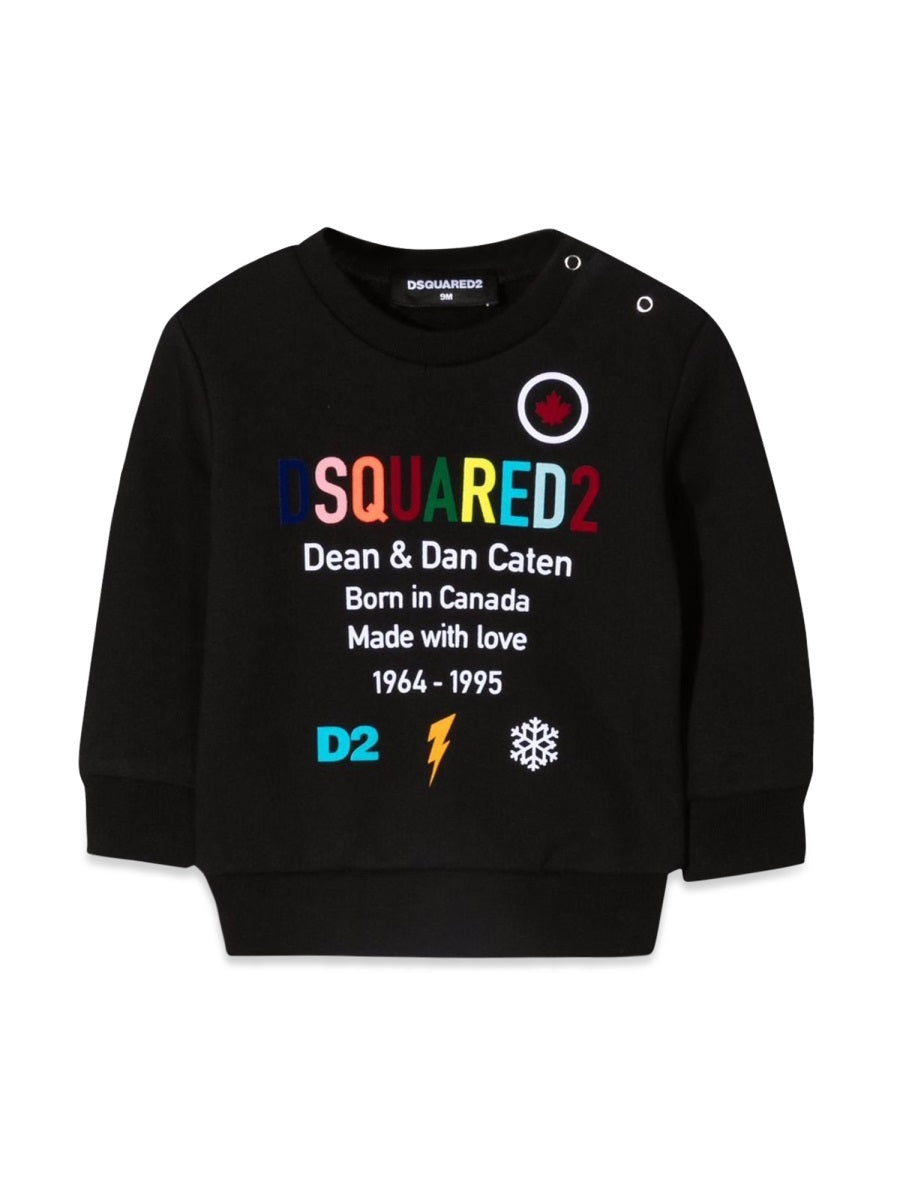 DSQUARED Mini Cotton Sweatshirt for Baby