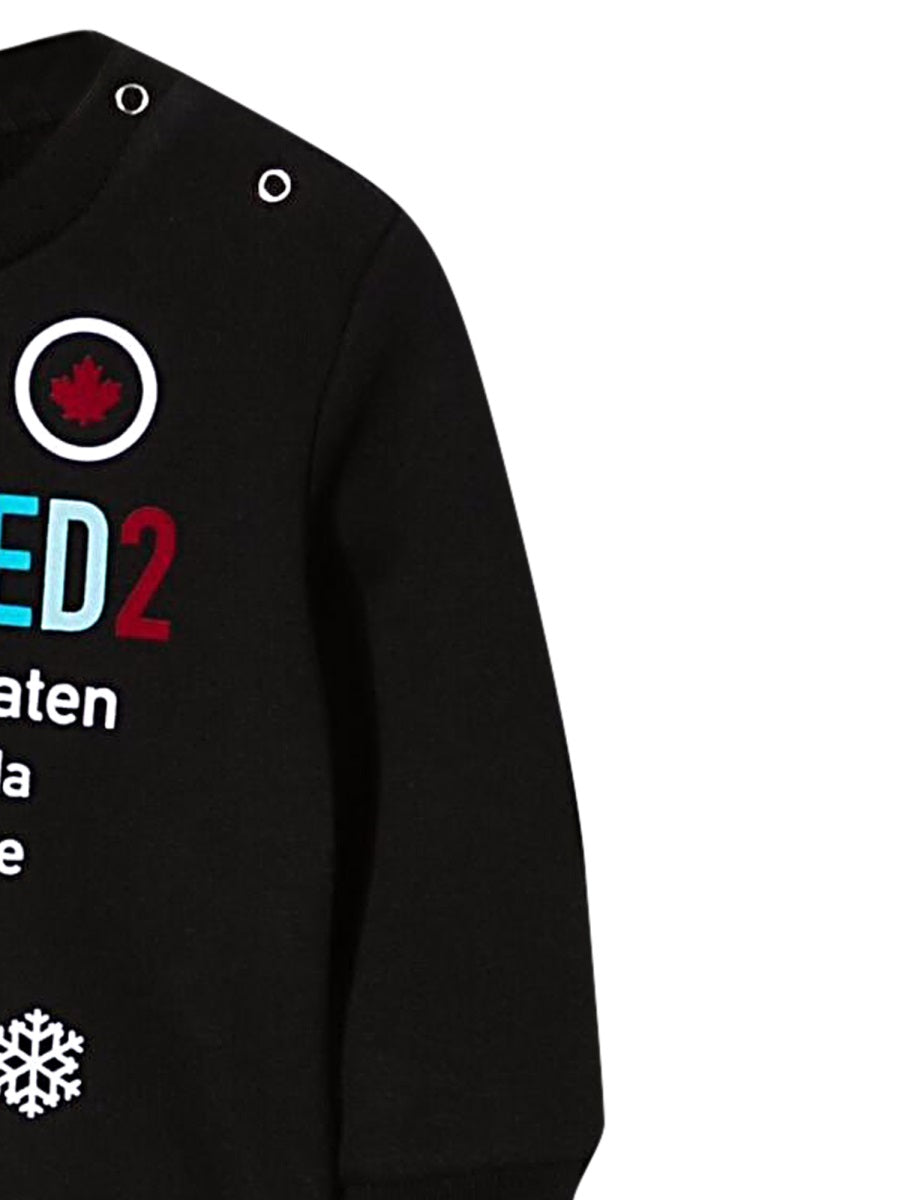 DSQUARED Mini Cotton Sweatshirt for Baby