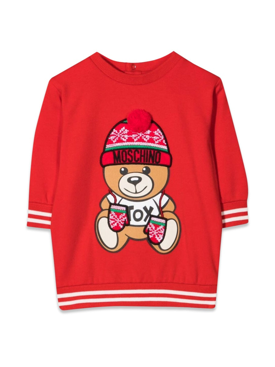 MOSCHINO Mini Cotton Teddy Suit for Girls