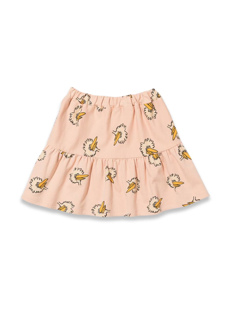 BOBO CHOSES Mini Birdie All Over Fleece Skirt