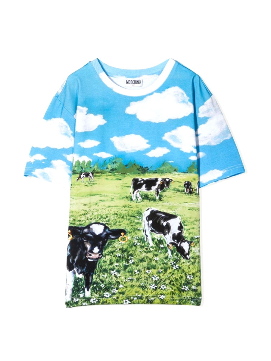 MOSCHINO Mini Fashion T-Shirt with Bold Print