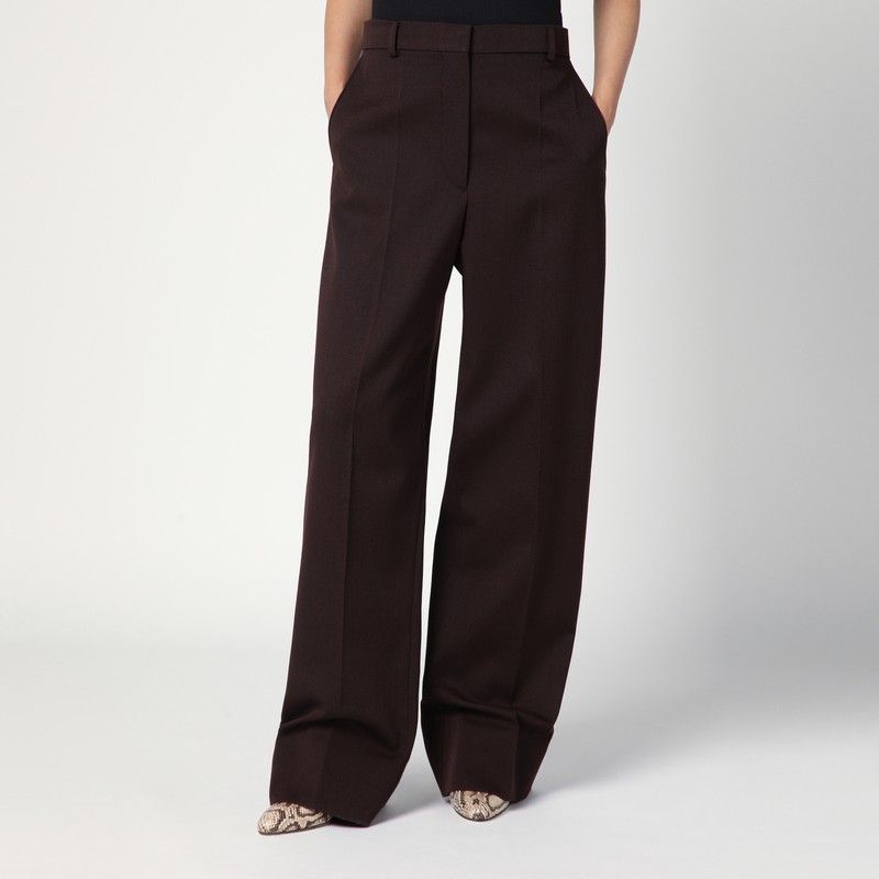 STELLA MCCARTNEY Twill Tailored Loose Trousers for Women