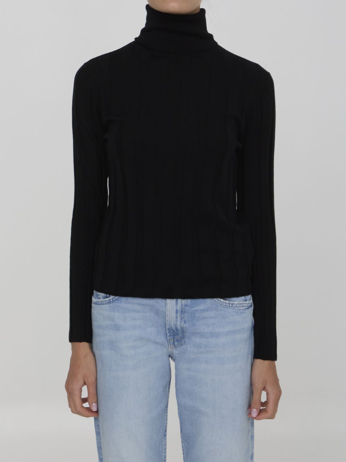 ALLUDE Regular Fit Turtleneck Jumper