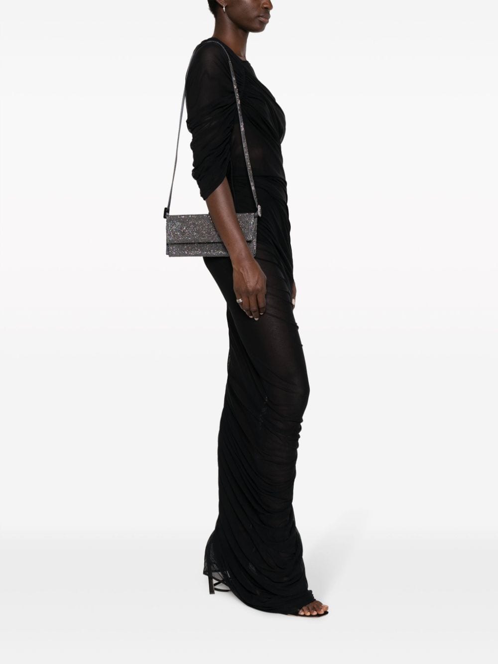 BENEDETTA BRUZZICHES Grande Crystal-Embellished Clutch Handbag