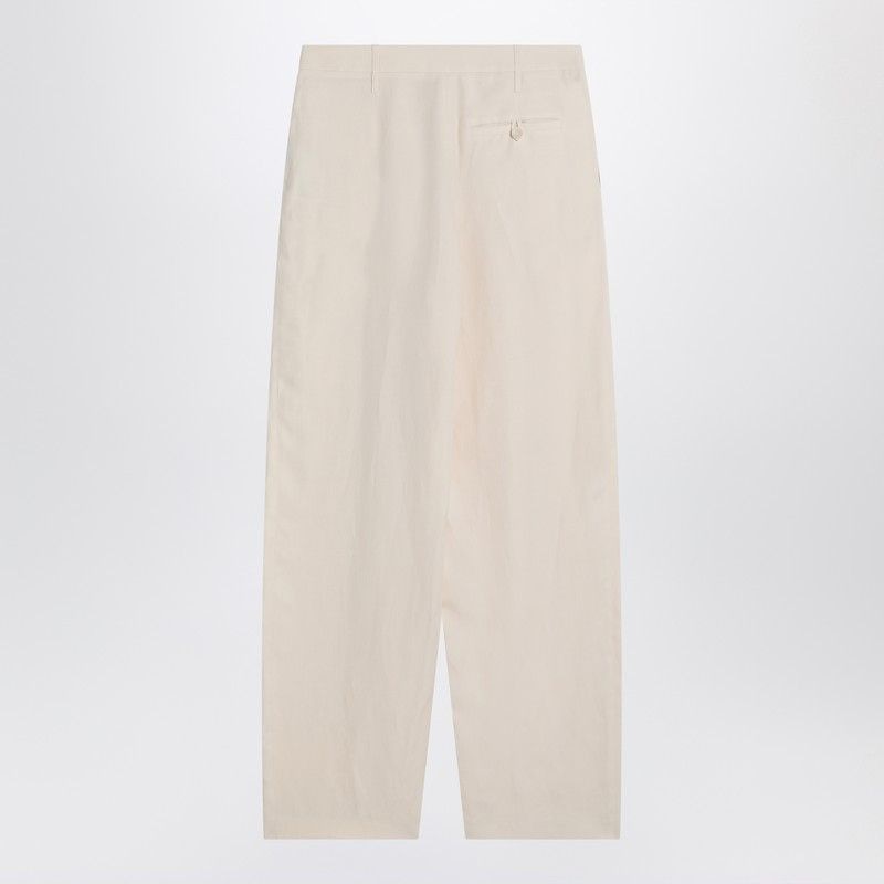 STELLA MCCARTNEY Wide Linen Blend Trousers
