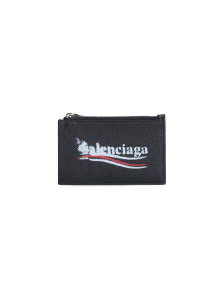 BALENCIAGA Large Cash Leather Cardholder