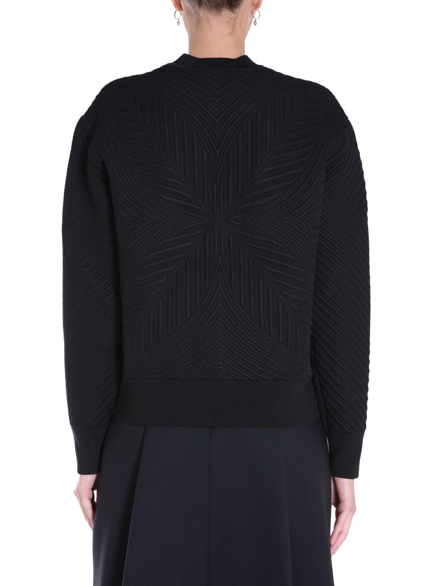 ALEXANDER MCQUEEN Wide Sleeve Crew Neck Sweater