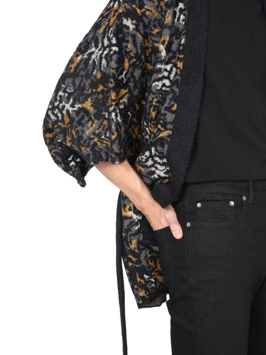 SAINT LAURENT Jacquard Knit Kimono for Men