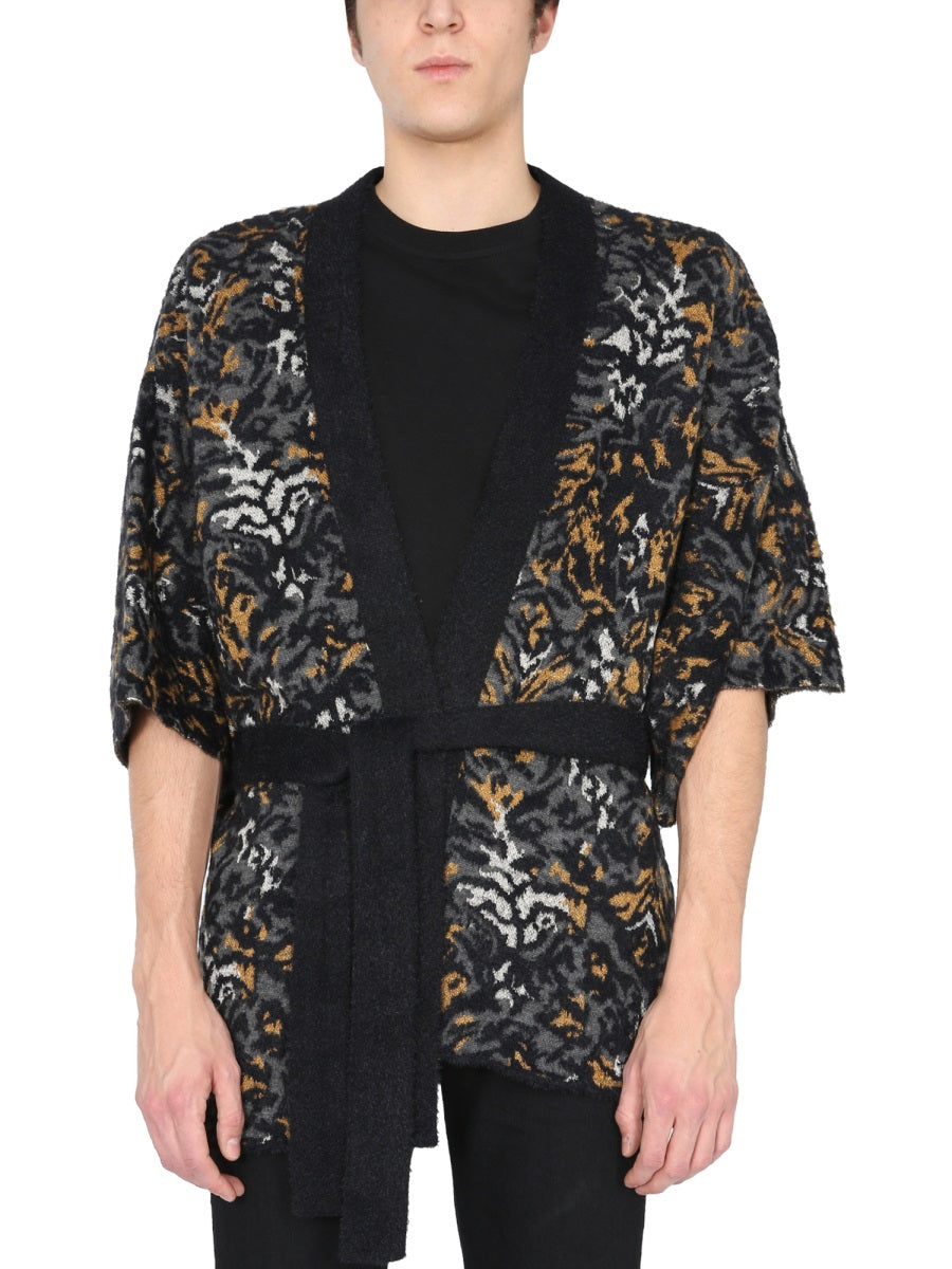 SAINT LAURENT Jacquard Knit Kimono for Men