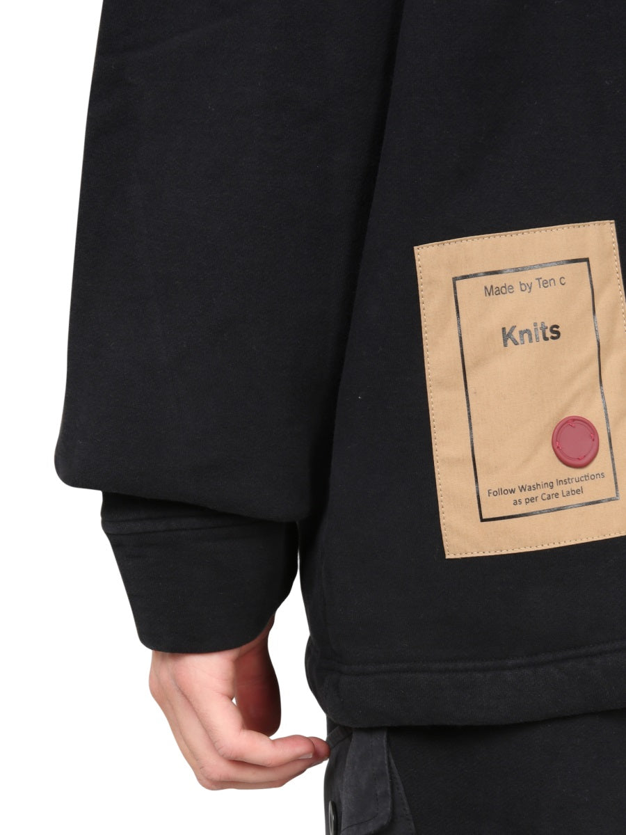 TEN C Men's Drawstringless Hoodie - FW22 Collection