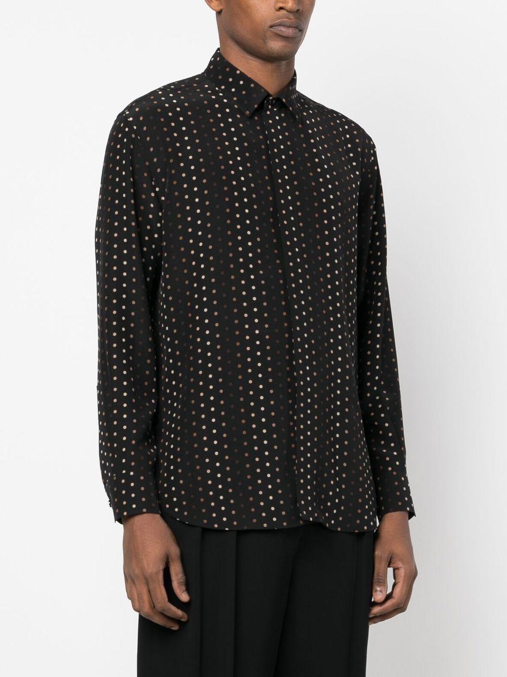 SAINT LAURENT Classic Silk Collar Shirt for Men