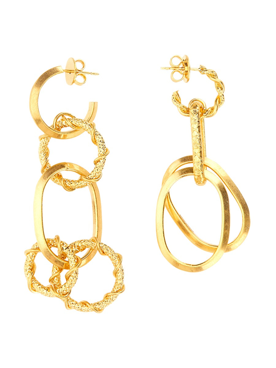 DSQUARED Mini Chain Ring Earrings