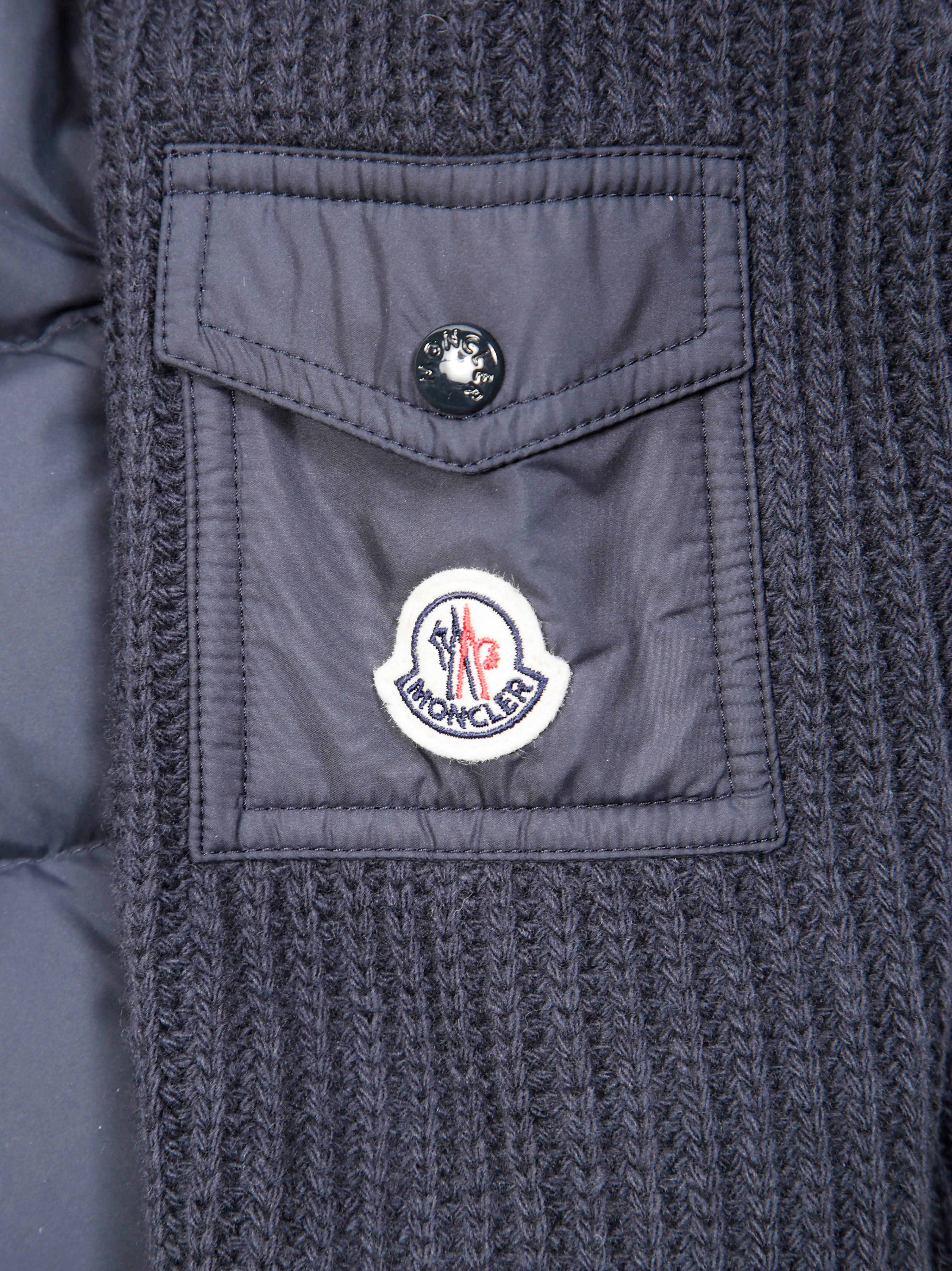 MONCLER Mini Multi-Material Cardigan