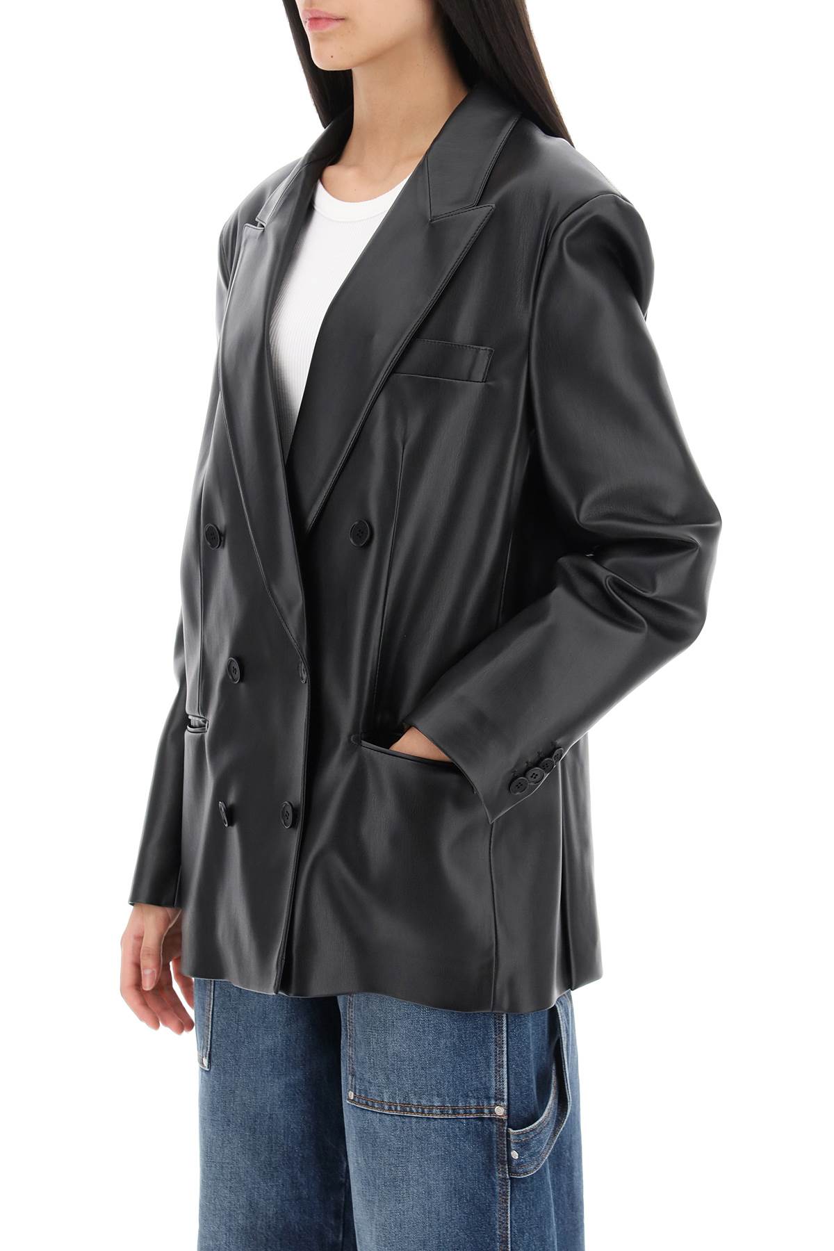 STELLA MCCARTNEY Chic Vegan Leather Blazer