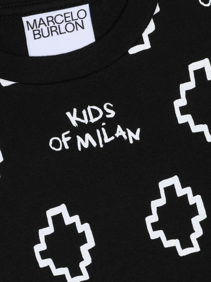 MARCELO BURLON COUNTY OF MILAN Mini Boys' Multicolor Wings T-Shirt - Short Sleeve