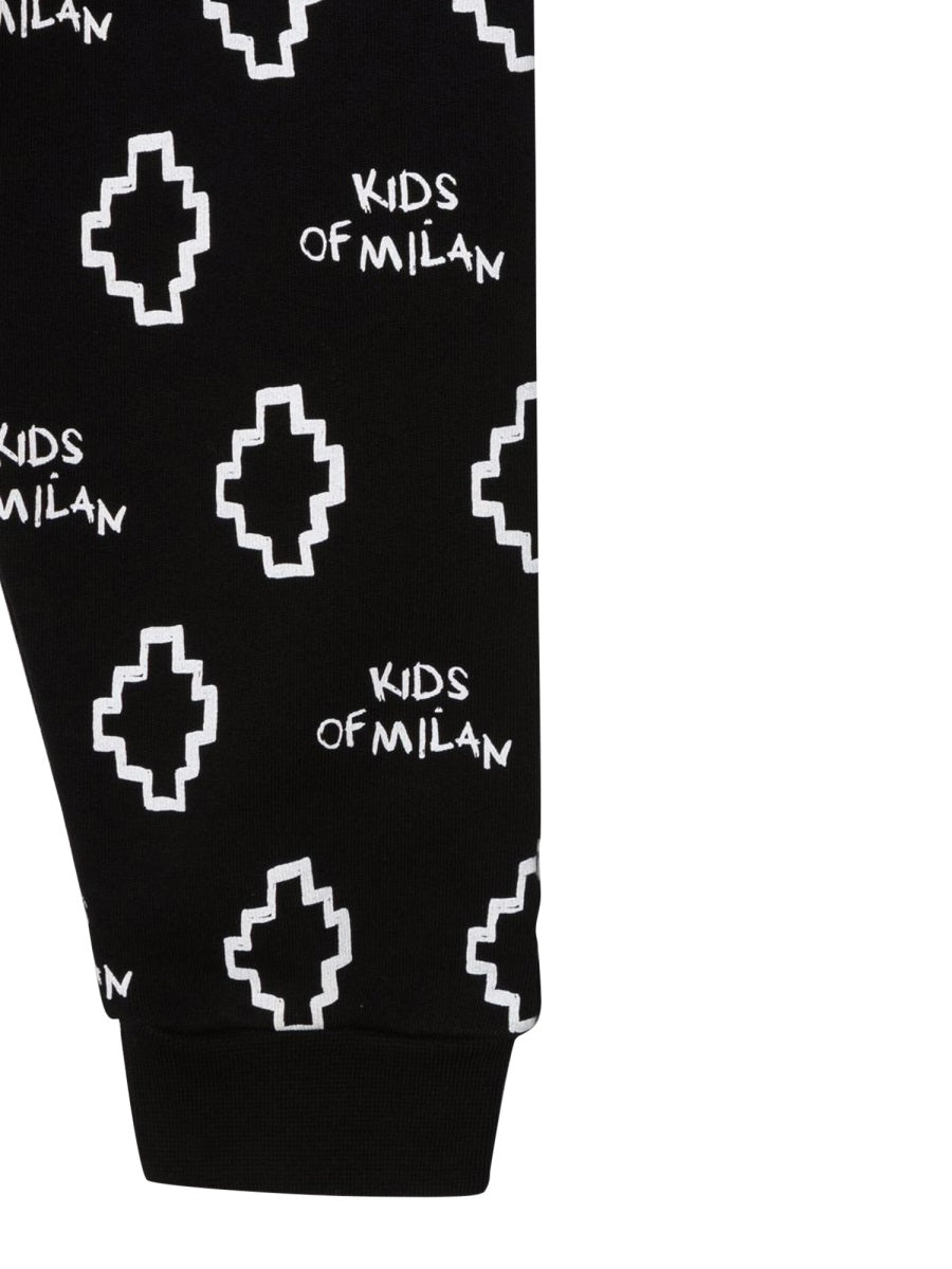 MARCELO BURLON COUNTY OF MILAN Mini Logo AOP Sweatpant for Boys