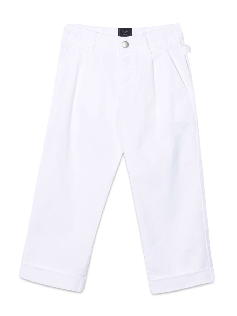 FAY Comfortable Boys' Fabric Pants - SS22