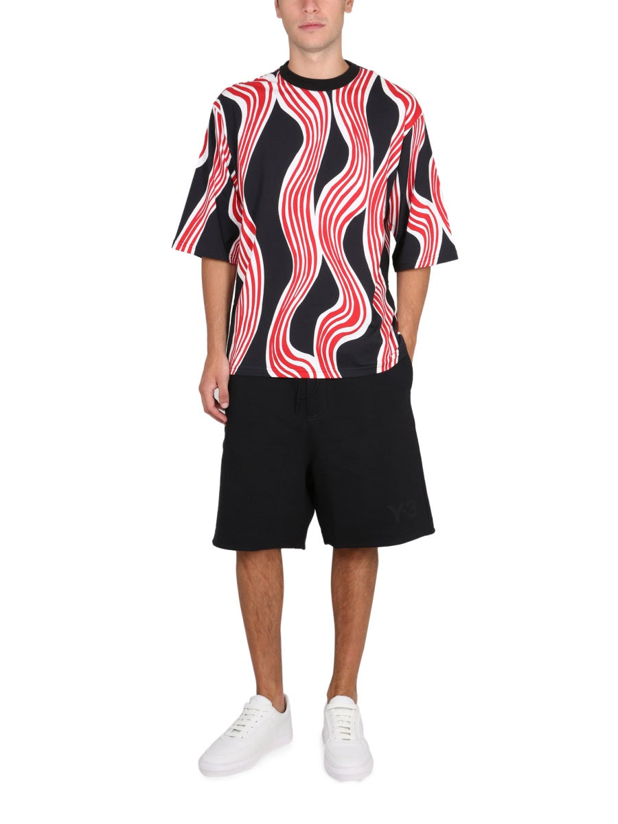 MONCLER GENIUS Short Sleeve Unisex T-Shirt - Crossbar Design