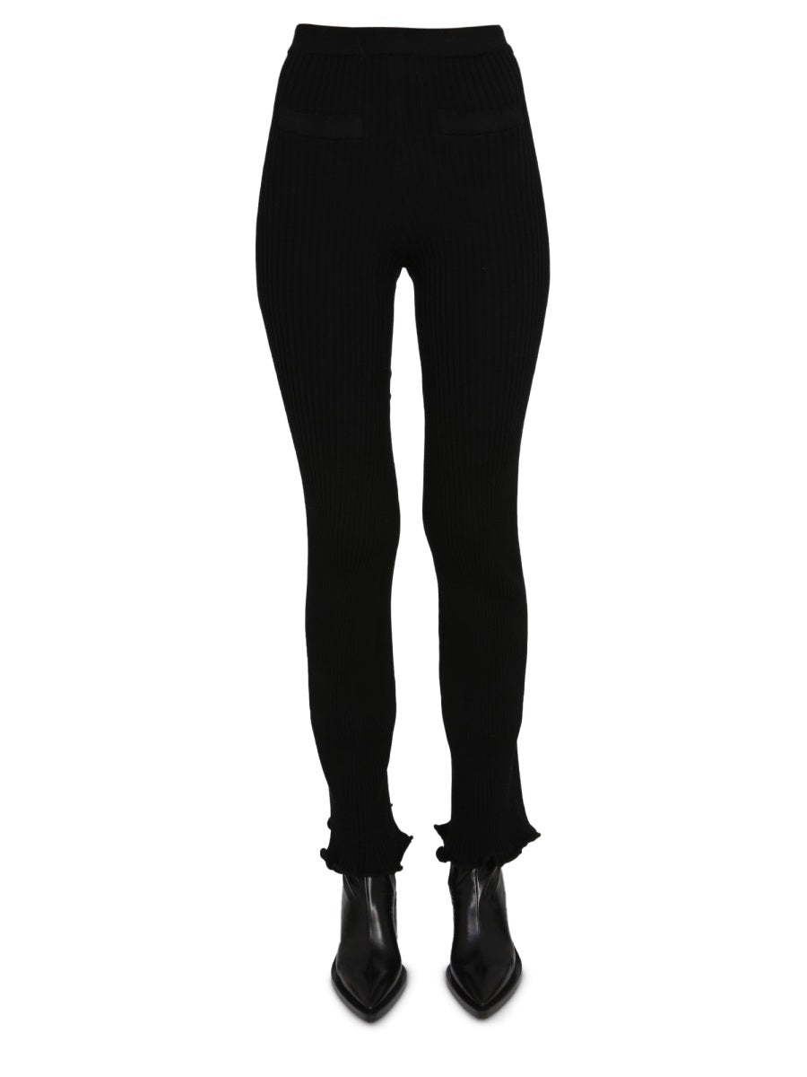 PACO RABANNE Flare Leggings with Elastic Waistband