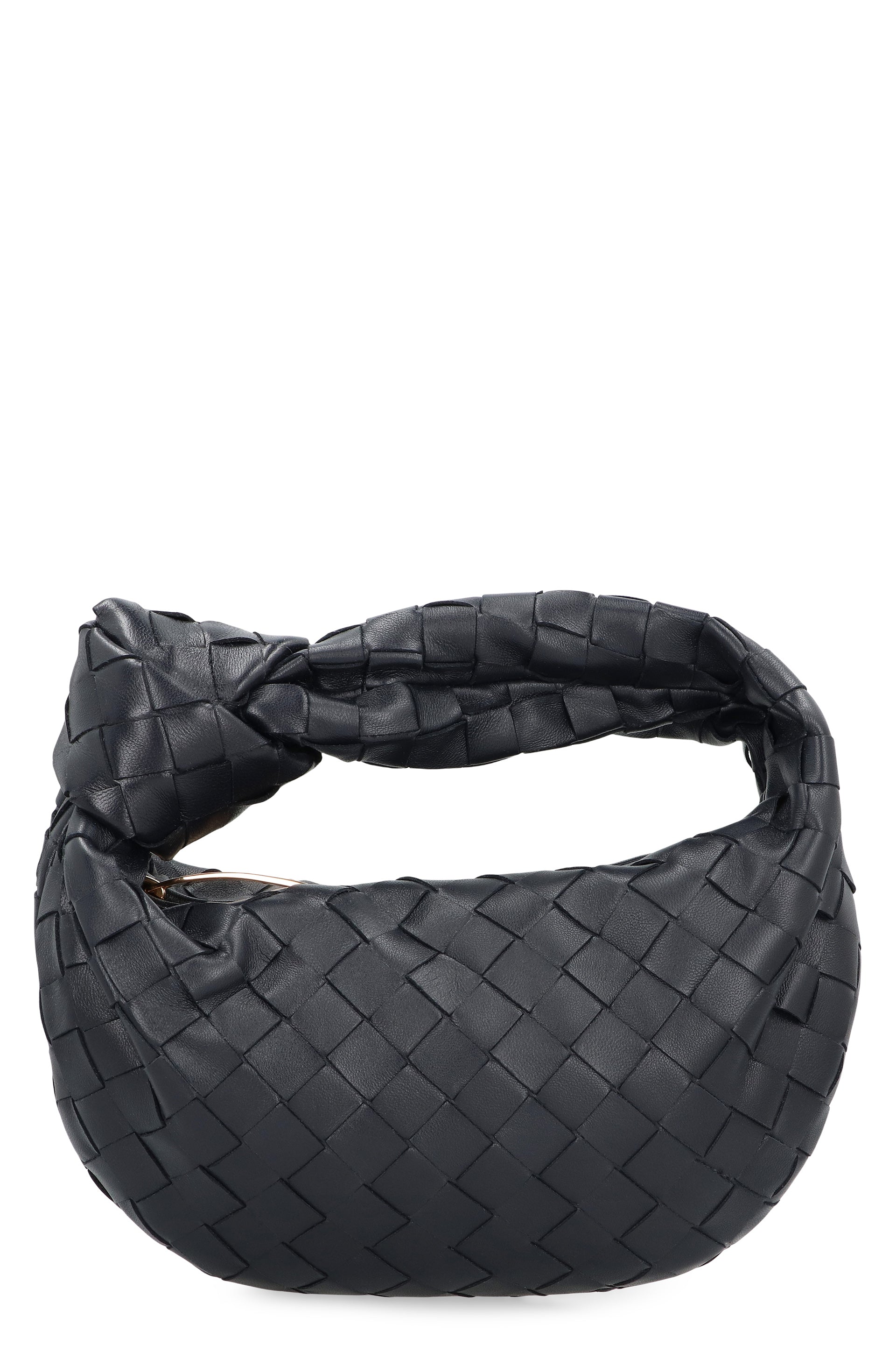 BOTTEGA VENETA Mini Lambskin Handbag with Interwoven Design